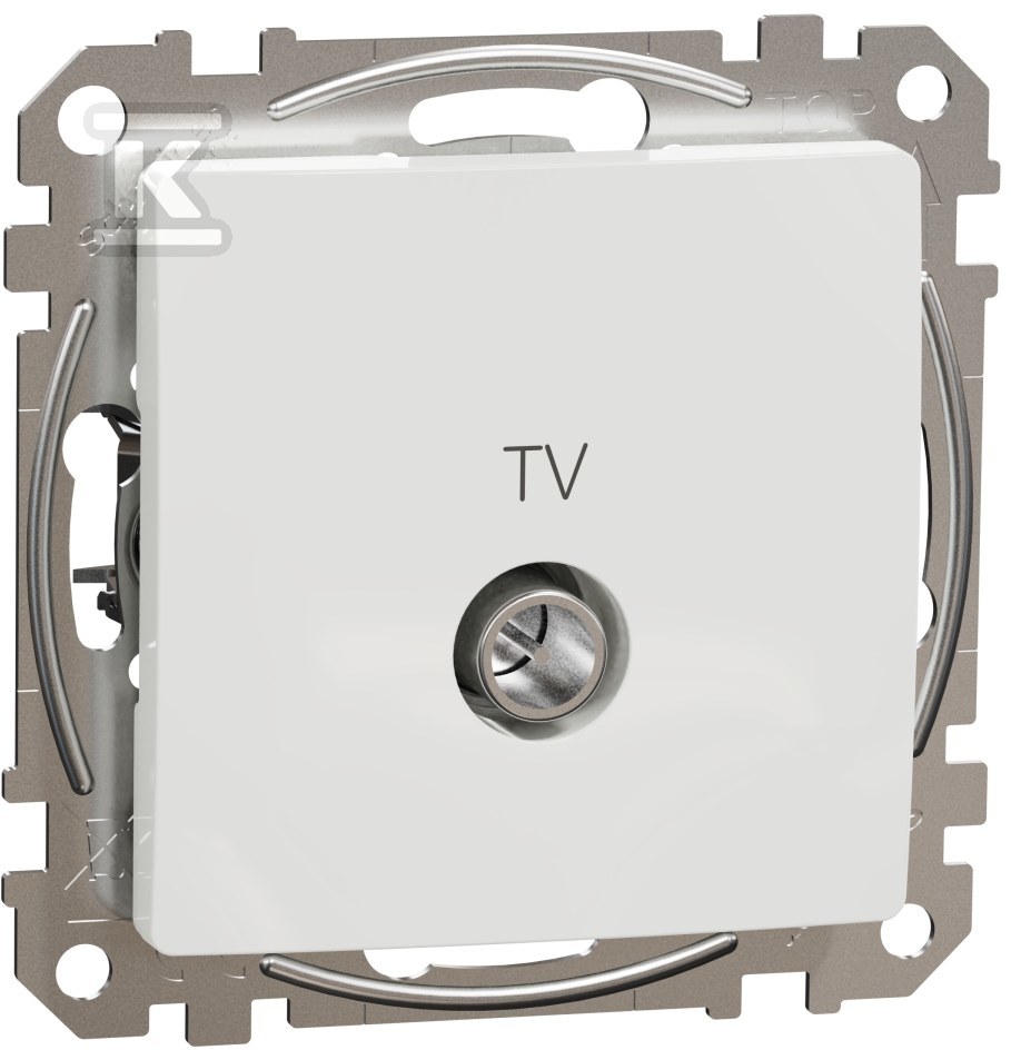 Pass-through TV socket (7dB), white - SDD111474