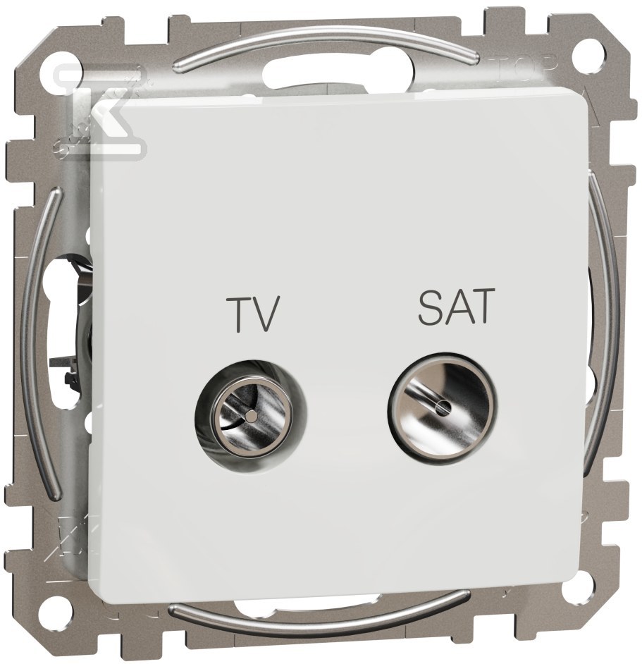 Through socket TV/SAT (10dB), white - SDD111478S