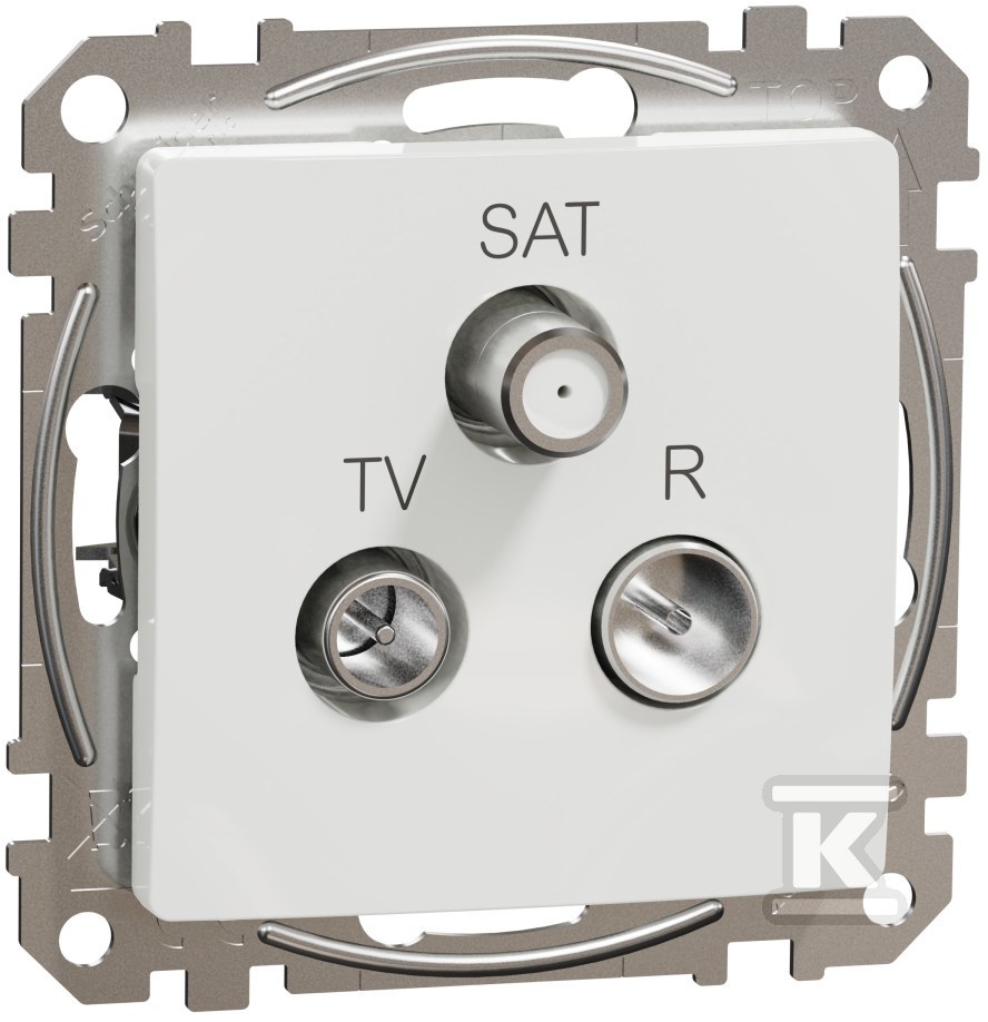 R/TV/SAT terminal socket (4dB), white - SDD111481