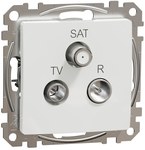 R/TV/SAT patice (7dB), bílá SEDNA DESIGN