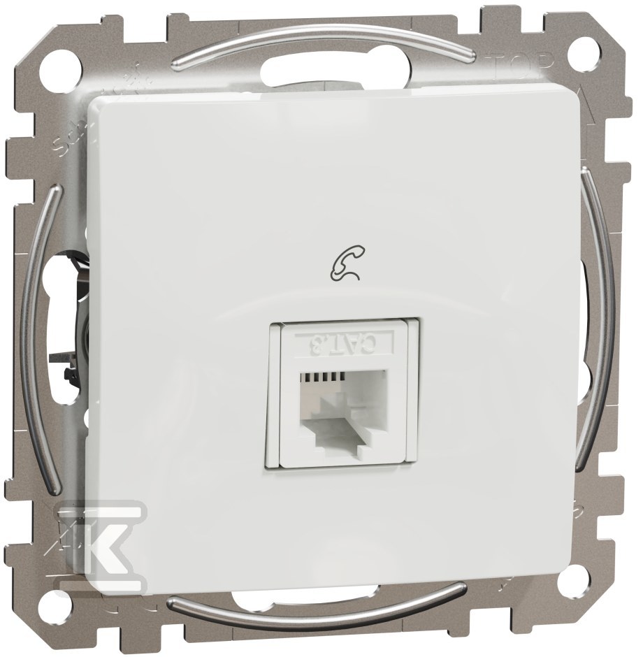 RJ11 telephone socket, white SEDNA - SDD111491