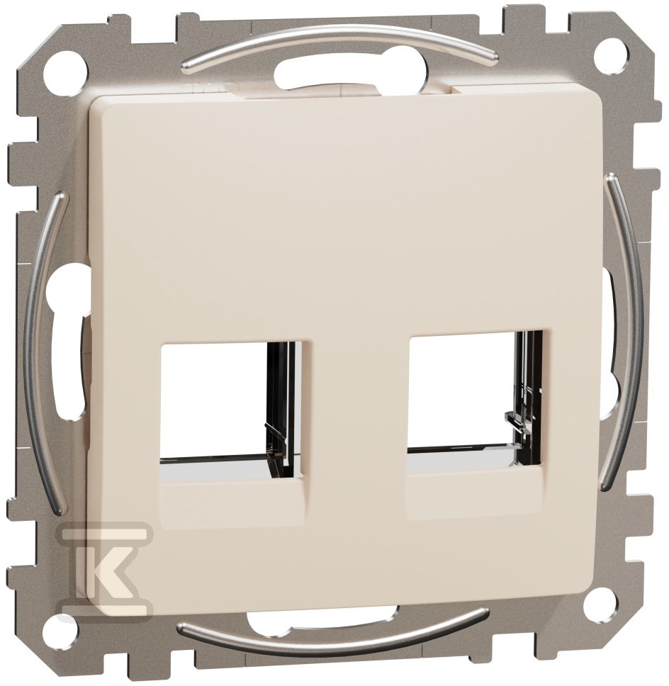 Central plate 2xRJ45 for 5e-6 UTP AMP - SDD112442C