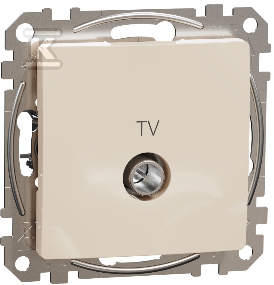 Final TV socket (4dB), beige SEDNA - SDD112471