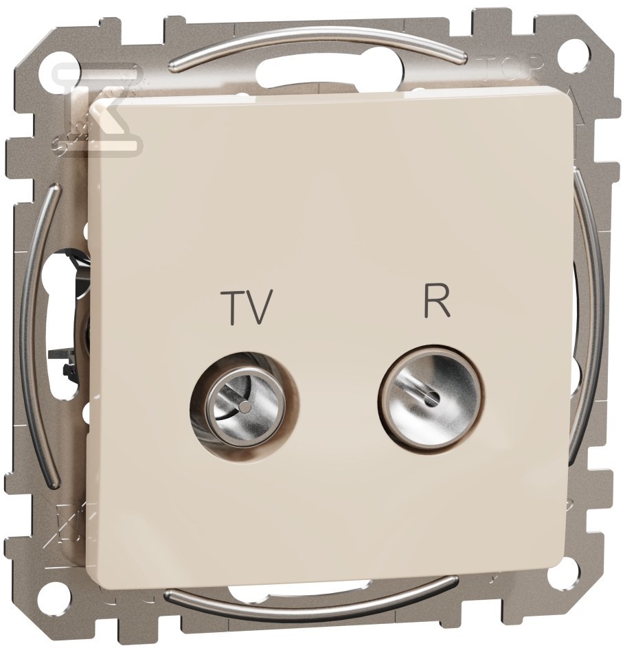 Socket R/TV end (4dB), beige SEDNA - SDD112471R