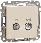 TV/SAT koncová patice (4dB), béžová SEDNA DESIGN