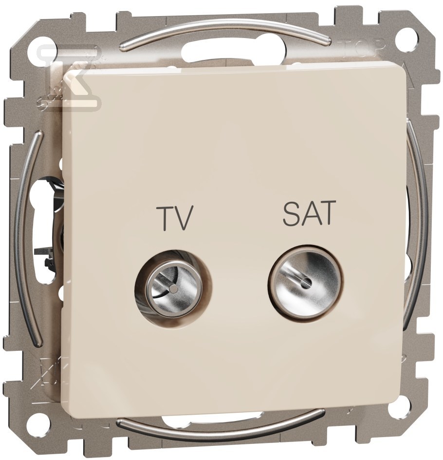 Through socket TV/SAT (7dB), beige - SDD112474S