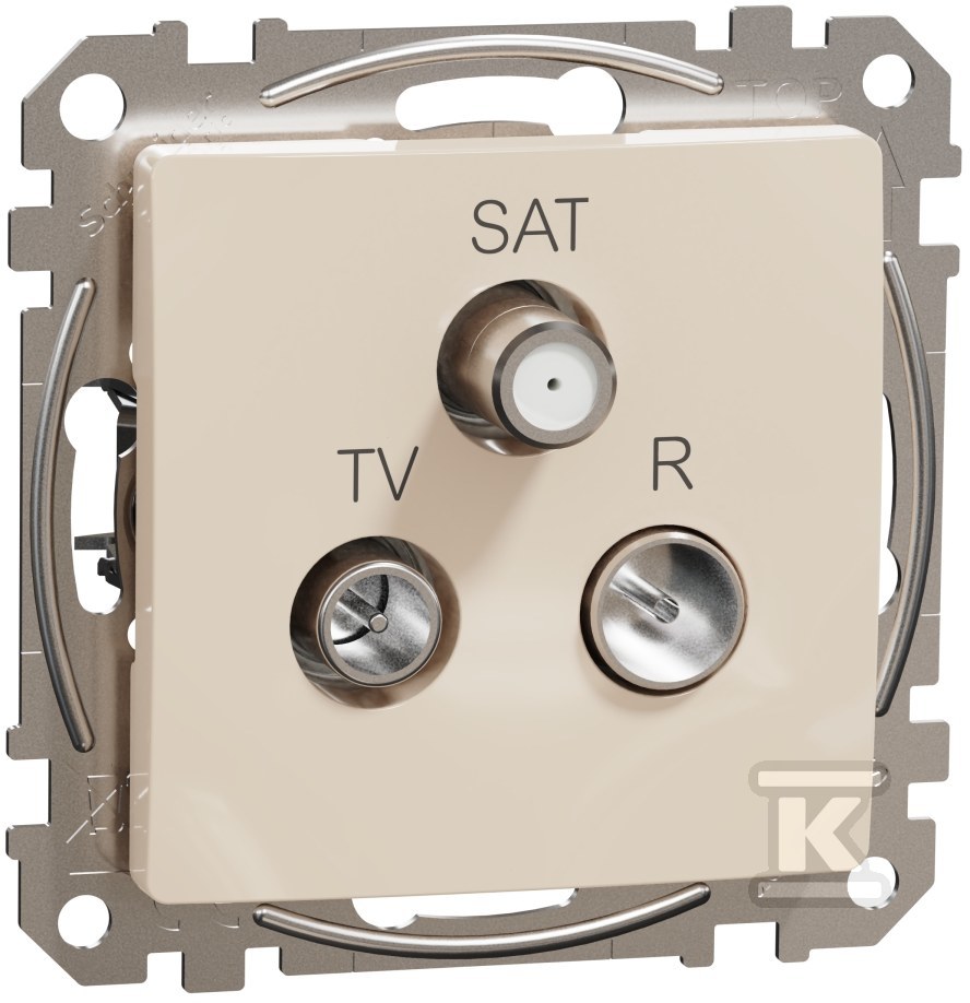 Socket R/TV/SAT end (4dB), beige SEDNA - SDD112481