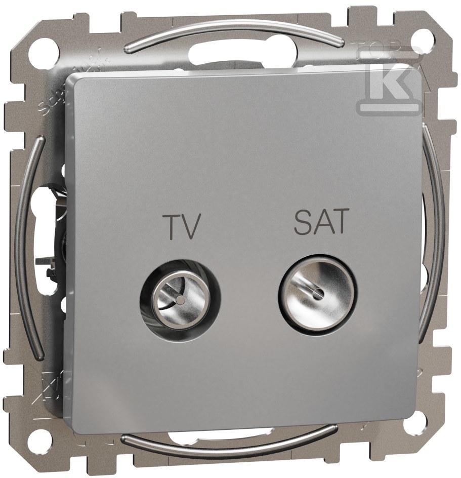 Through socket TV/SAT (7dB), silver - SDD113474S