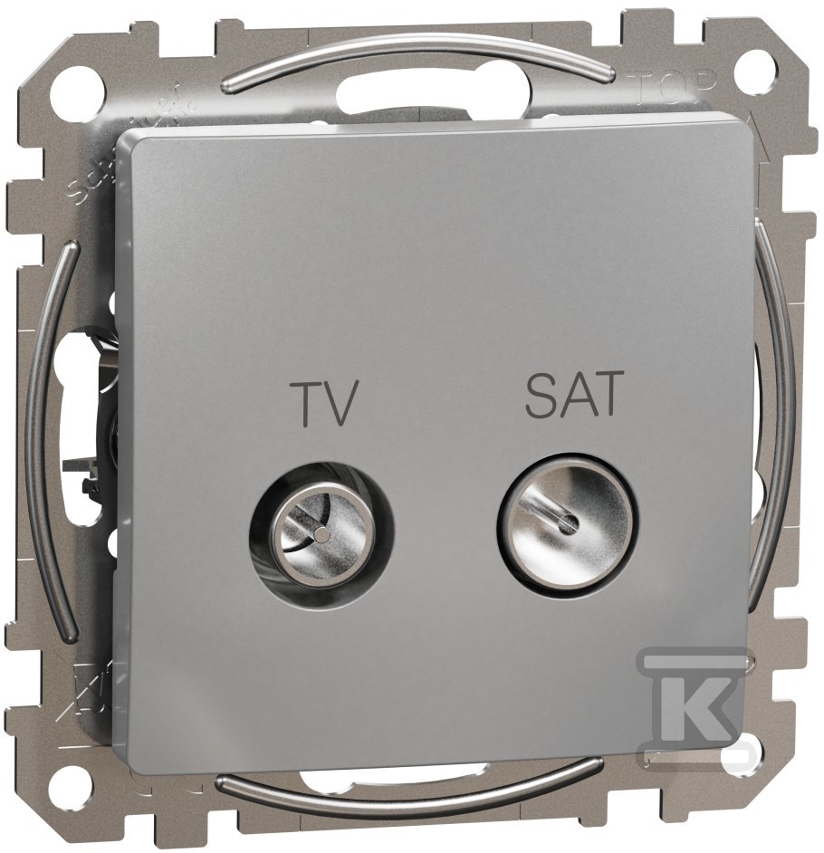 Through socket TV/SAT (10dB), silver - SDD113478S