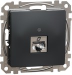 RJ45 cat.5e STP computer socket, black anthracite SEDNA DESIGN