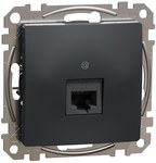 Priză computer RJ45 cat.6 UTP, negru antracit SEDNA DESIGN