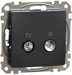 Socket R/TV end (4dB), black anthracite SEDNA DESIGN