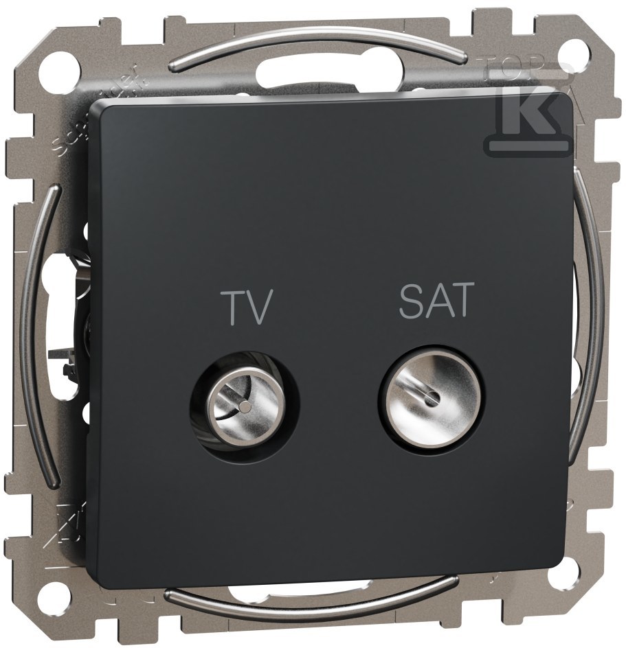 Terminal socket TV/SAT (4dB), black - SDD114471S