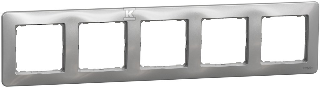 5-way frame, silver aluminum SEDNA - SDD313805