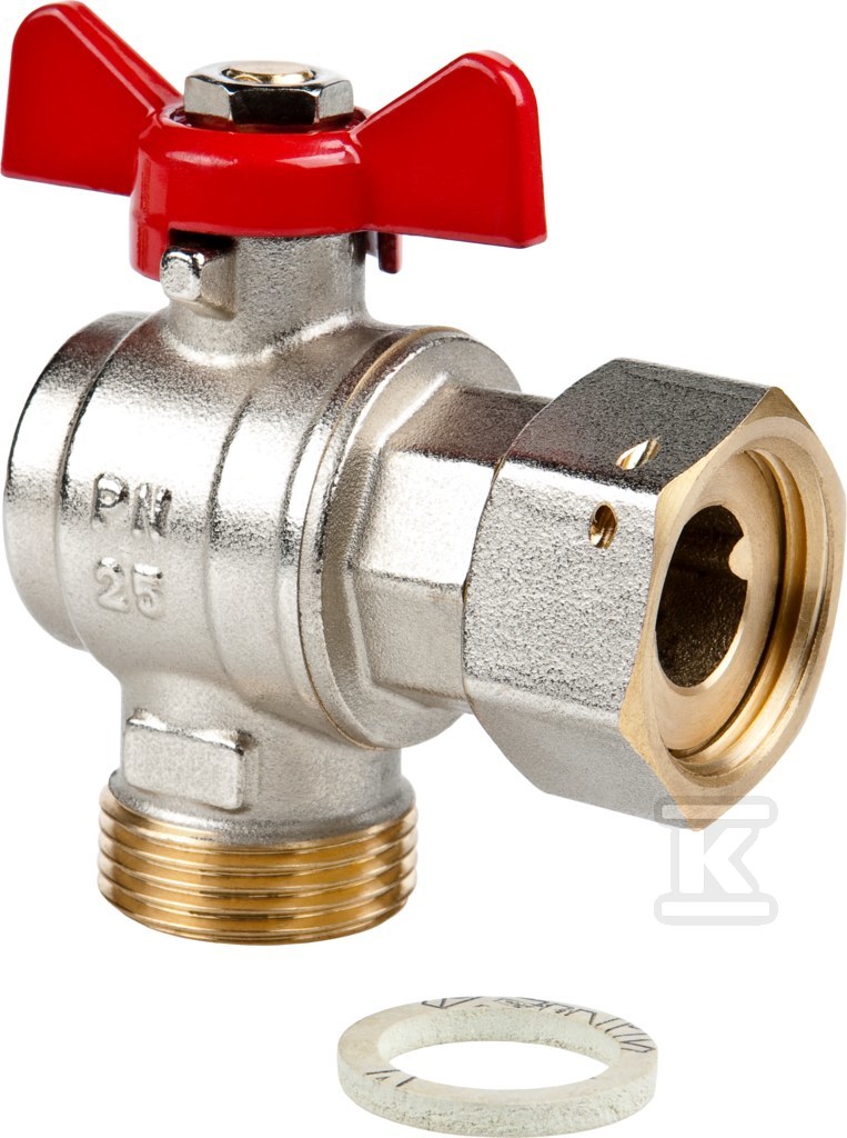 Angular ball valve SPIN with swivel nut - 1473930