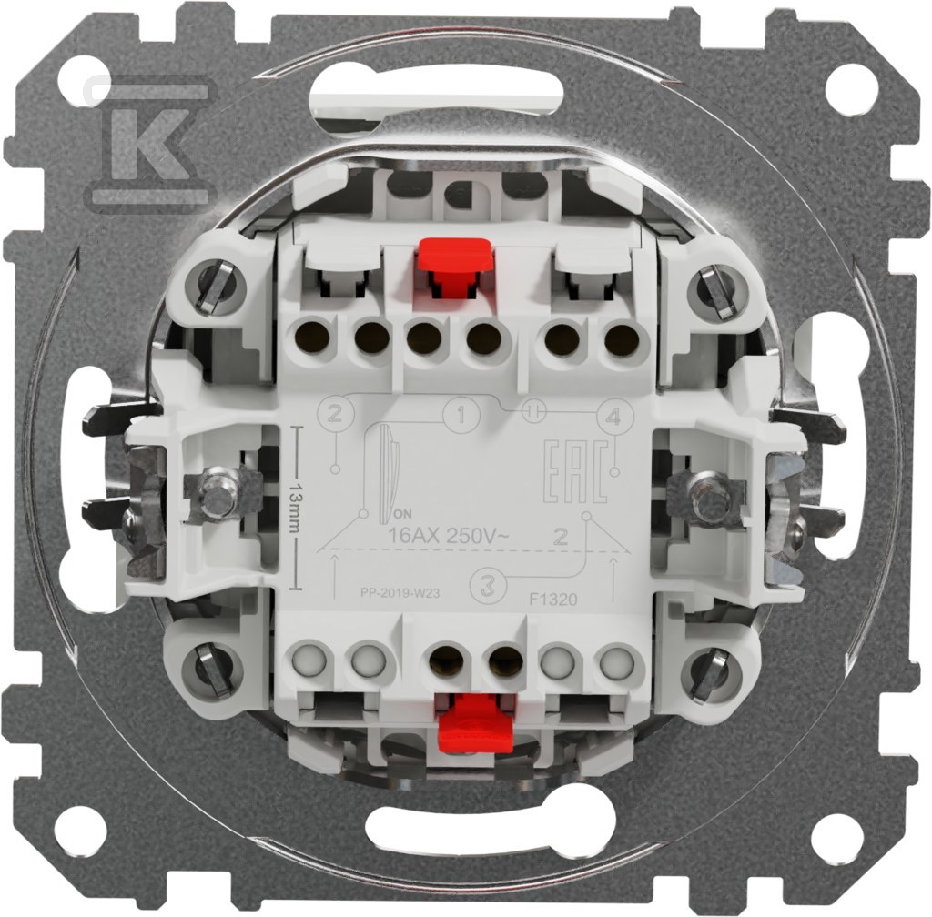 16AX 2-pólový konektor, biely DIZAJN - SDD111162