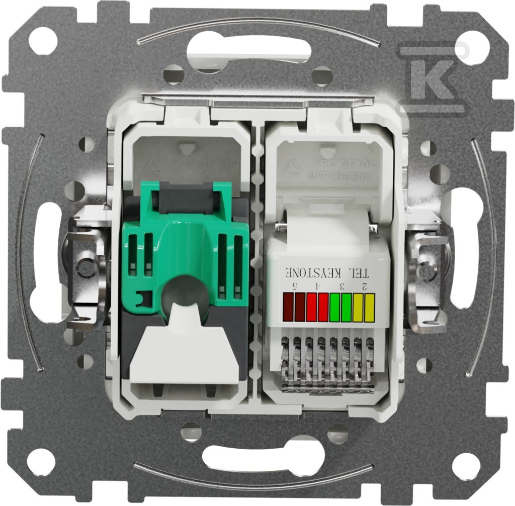 Gniazdo komputerowo-telefoniczne (RJ45 - SDD111458