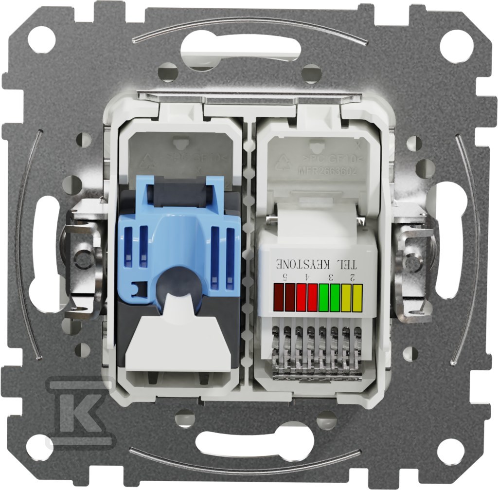 Gniazdo komputerowo-telefoniczne (RJ45 - SDD111468