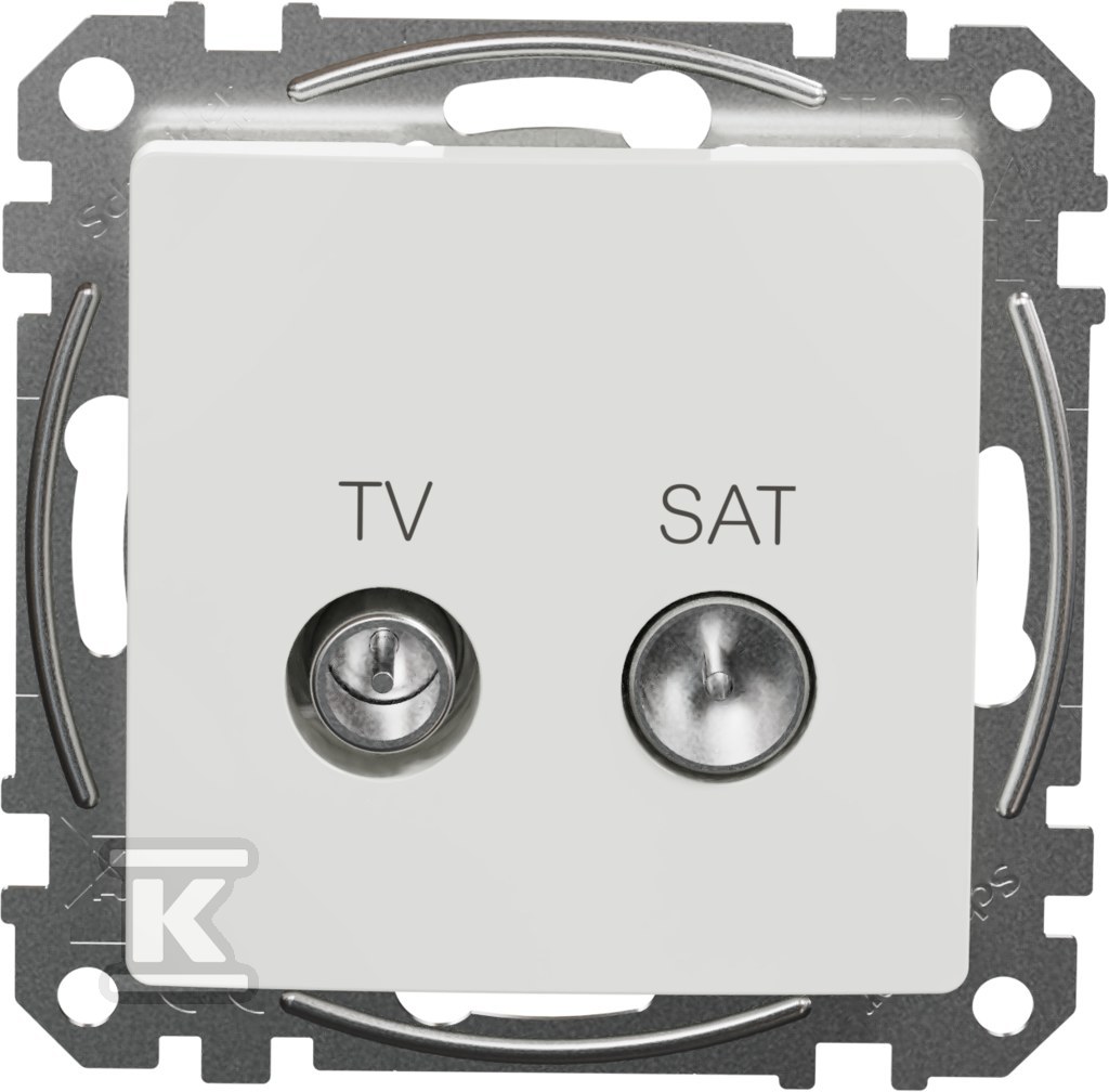 Terminal socket TV/SAT (4dB), white - SDD111471S