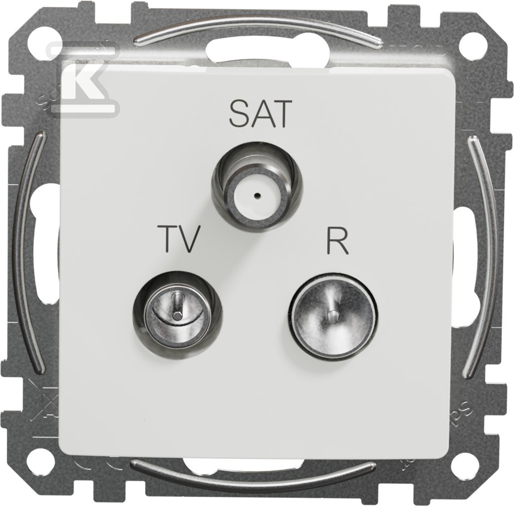 R/TV/SAT terminal socket (4dB), white - SDD111481