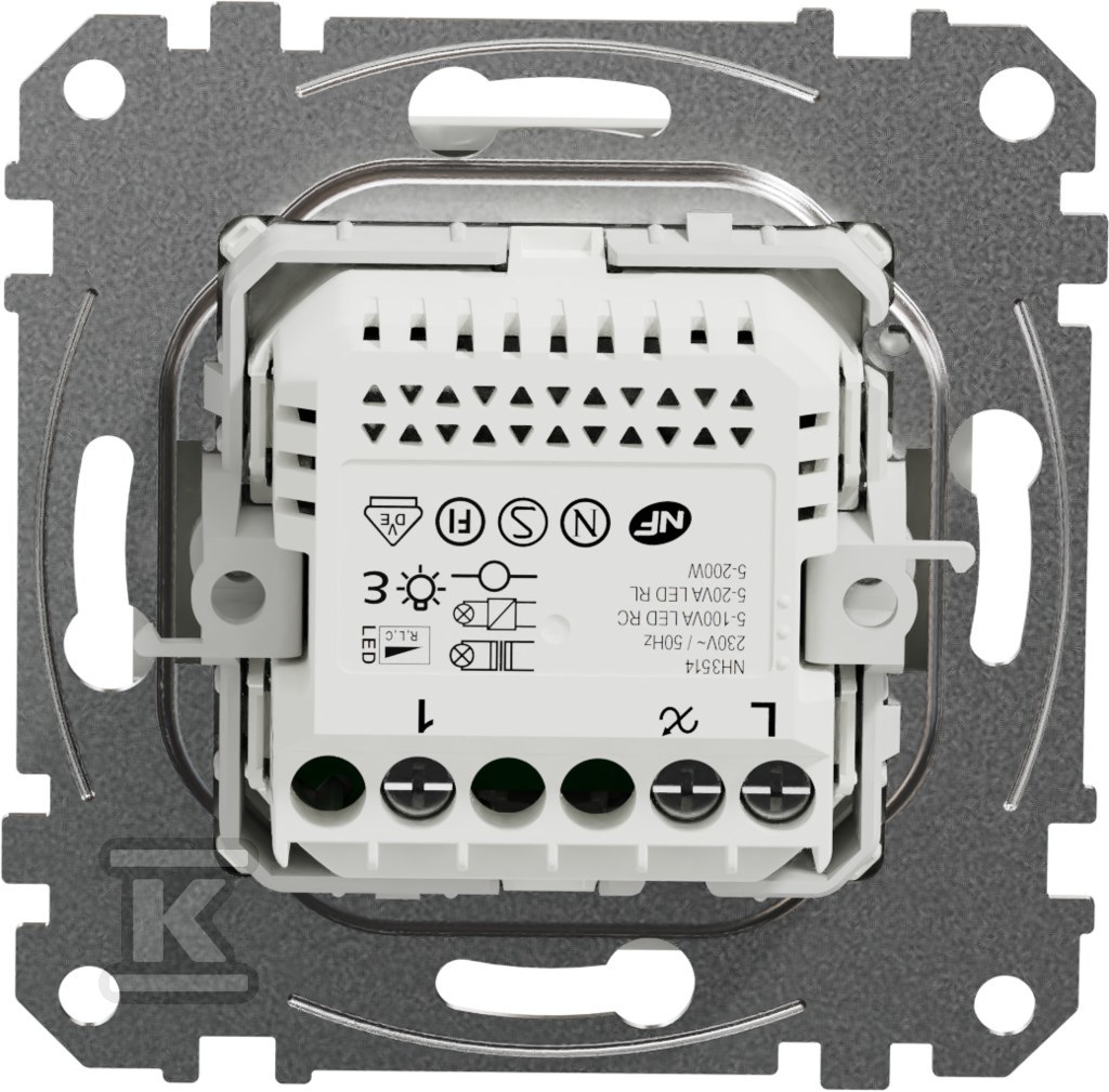 Ściemniacz LED obrotowy RC/RL, biały - SDD111502