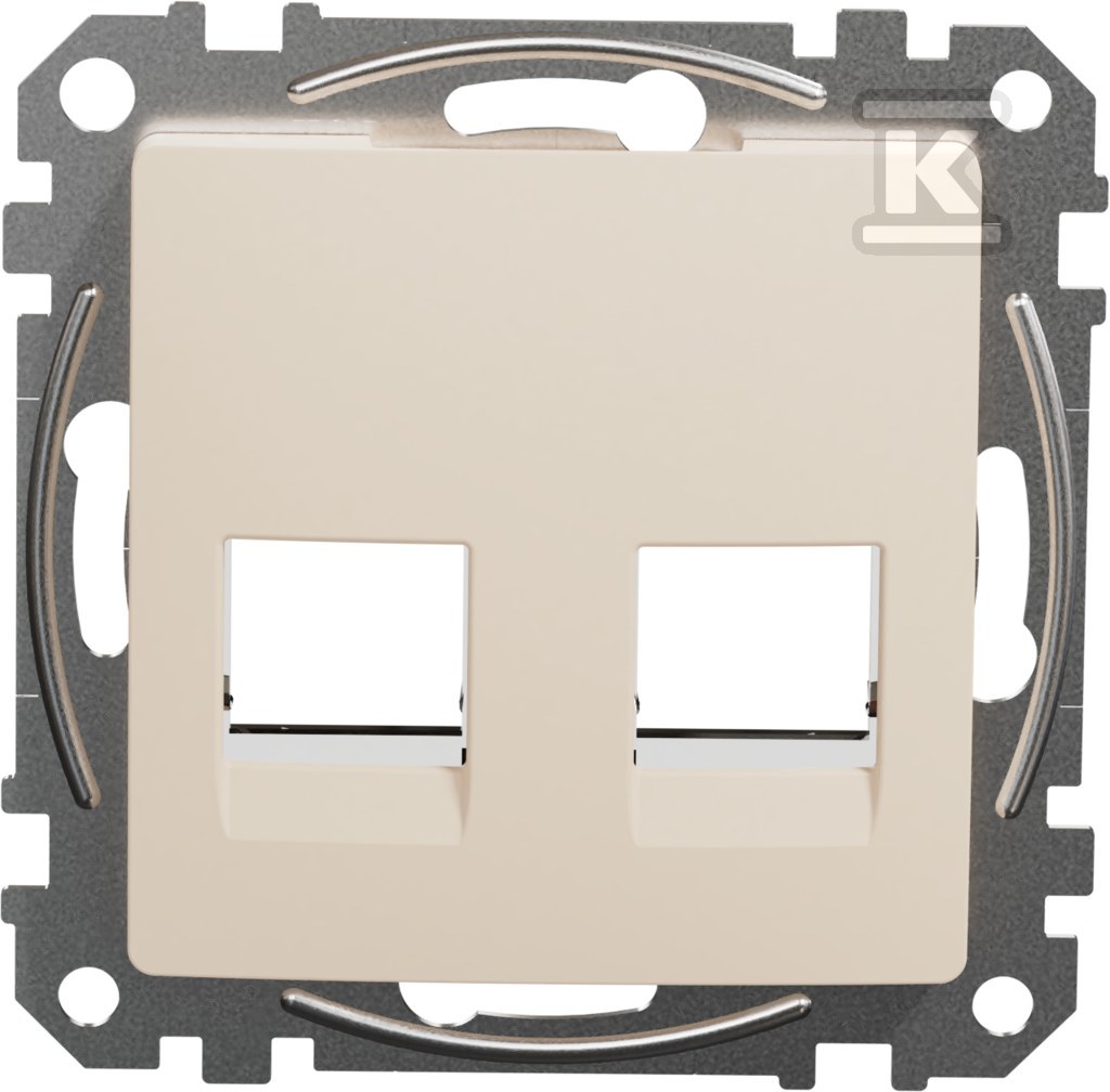 Central plate 2xRJ45 for 5e-6 UTP AMP - SDD112442C