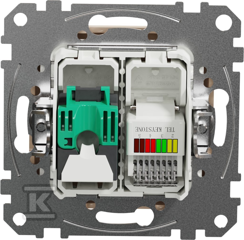 Gniazdo komputerowo-telefoniczne (RJ45 - SDD112458