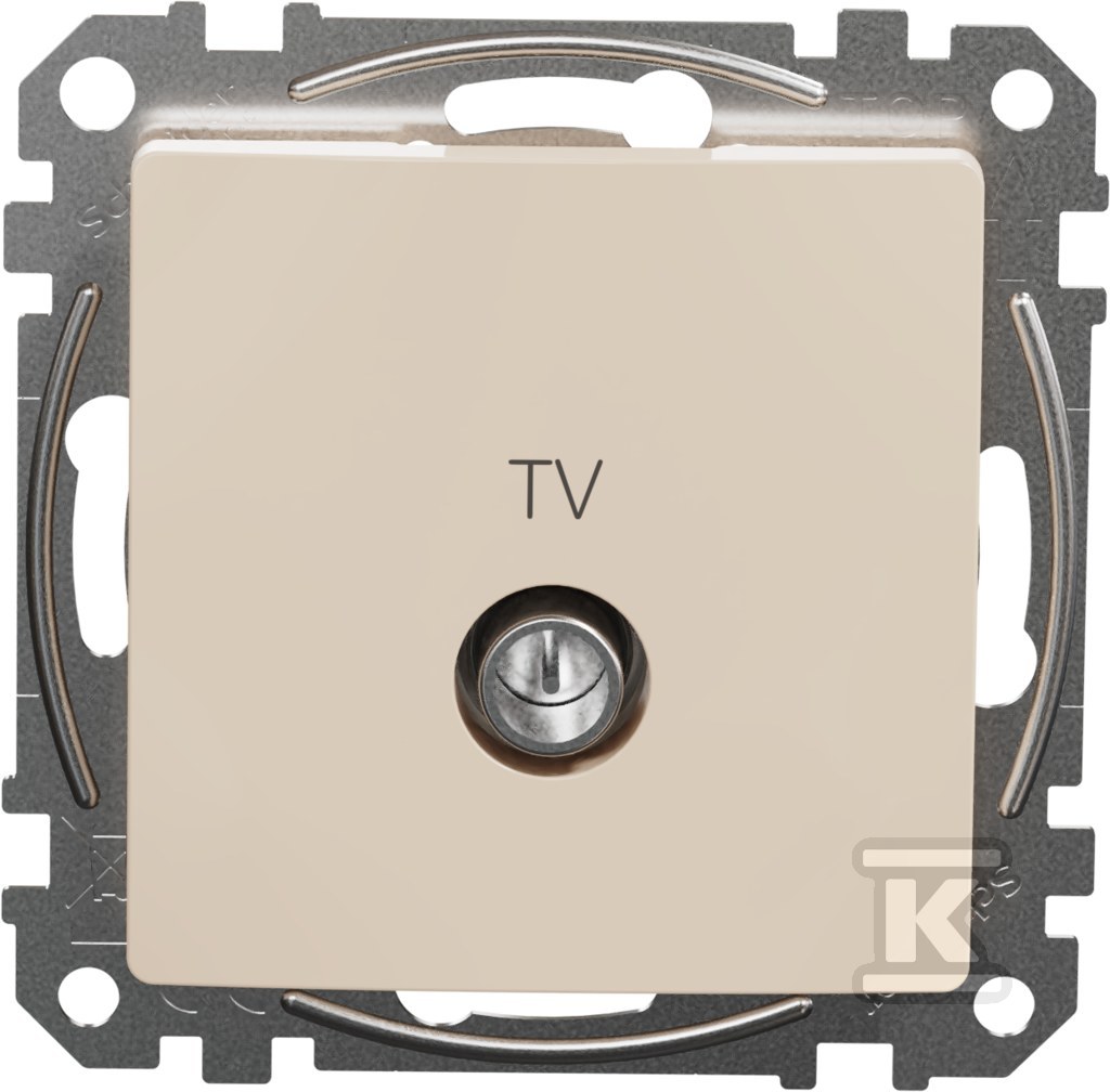 Socket R/TV end (4dB), beige SEDNA - SDD112471R