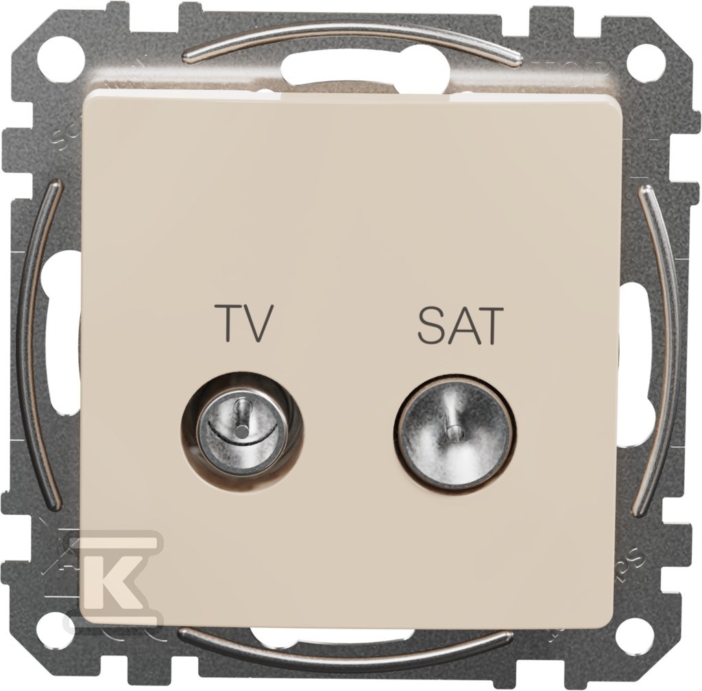 Terminal socket TV/SAT (4dB), beige - SDD112471S