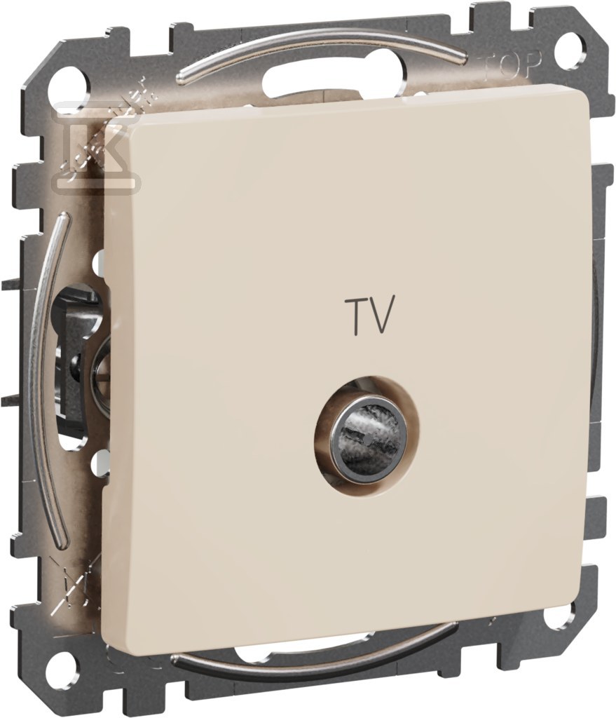 Final TV socket (4dB), beige SEDNA - SDD112471