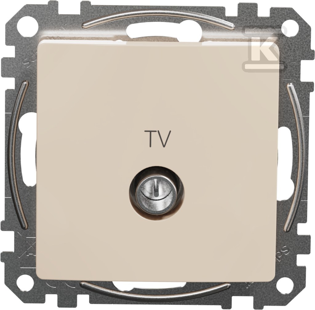 Final TV socket (4dB), beige SEDNA - SDD112471