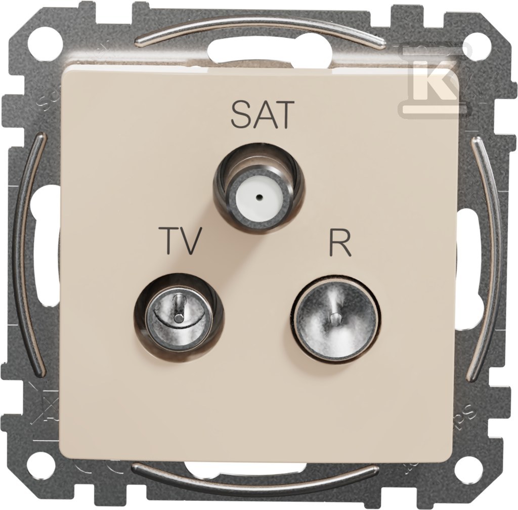 R/TV/SAT pass-through socket (7dB), - SDD112484