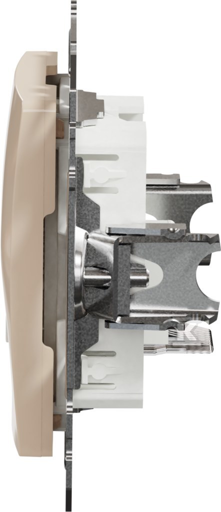 RJ11 telephone socket, beige SEDNA - SDD112491