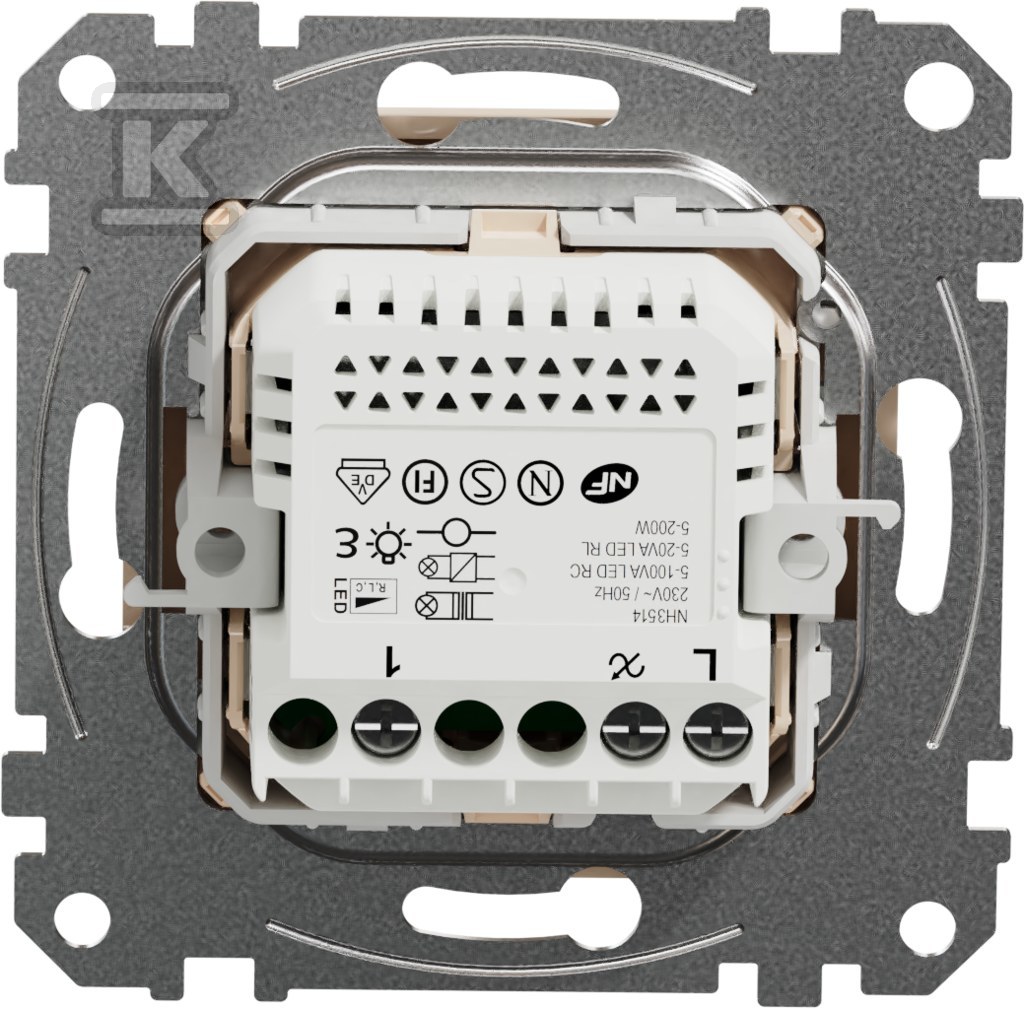 Otočný LED stmievač RC/RL, béžový SEDNA - SDD112502