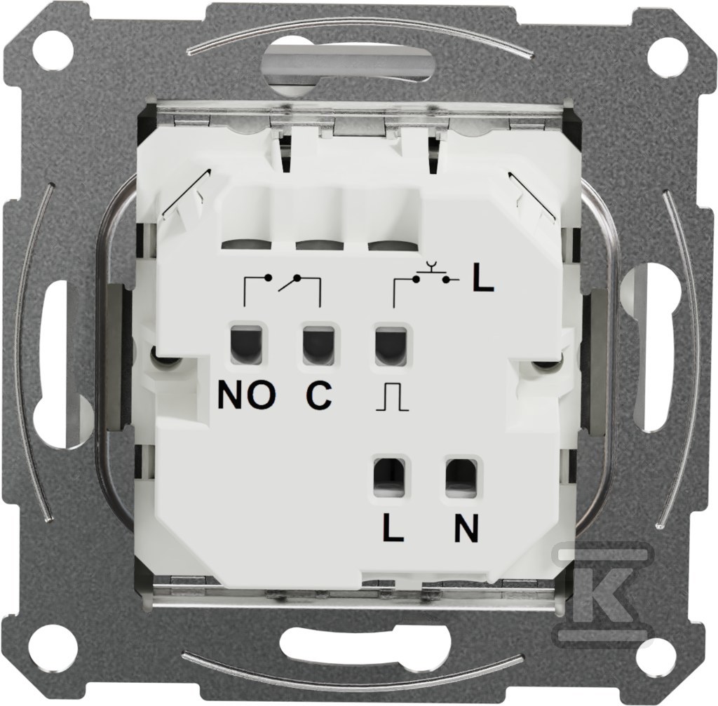 Electronic hotel switch, silver - SDD113121E