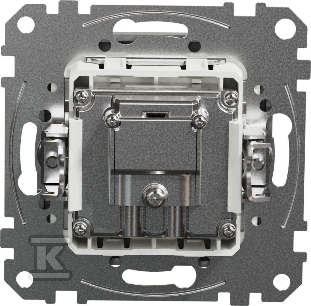 Socket R/TV/SAT end (4dB), silver - SDD113481