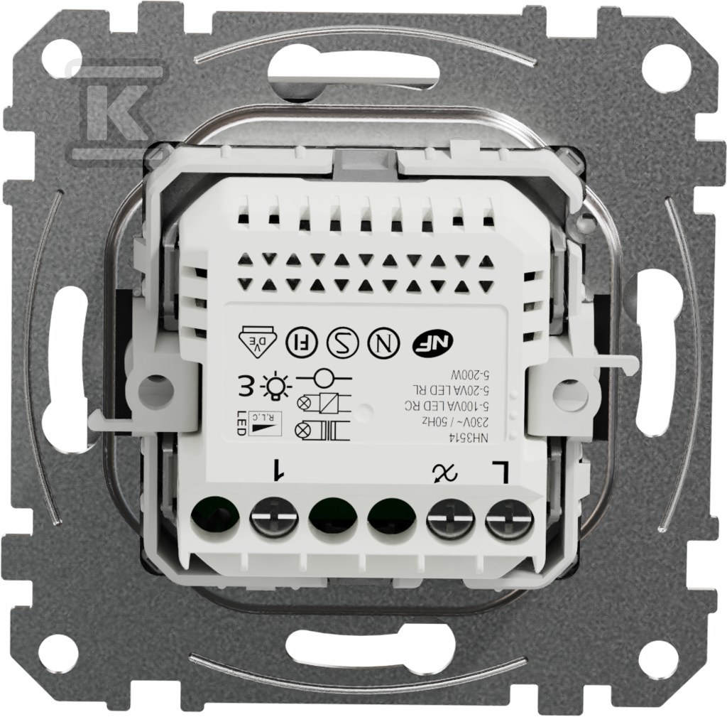 Otočný LED stmievač RC/RL,srebrne - SDD113502