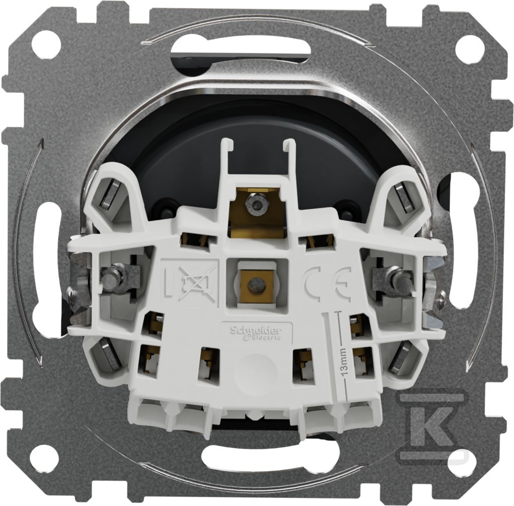 Single socket with ground, 2P+PE with - SDD114012