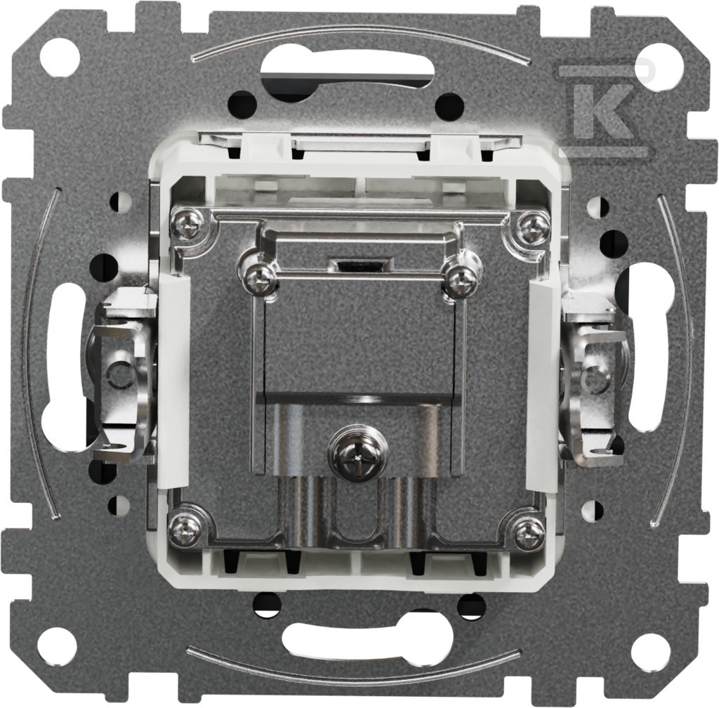 Through socket TV/SAT (7dB), black - SDD114474S