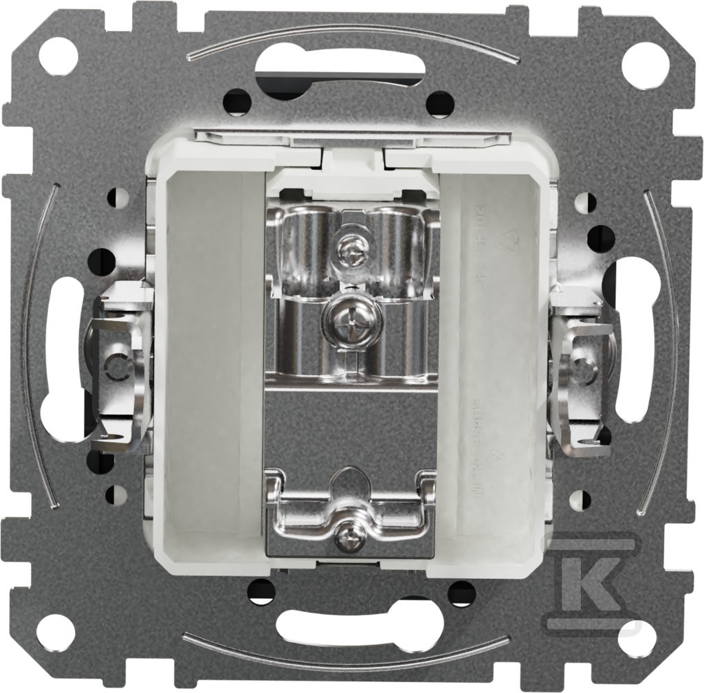 Pass-through TV socket (7dB), black - SDD114474