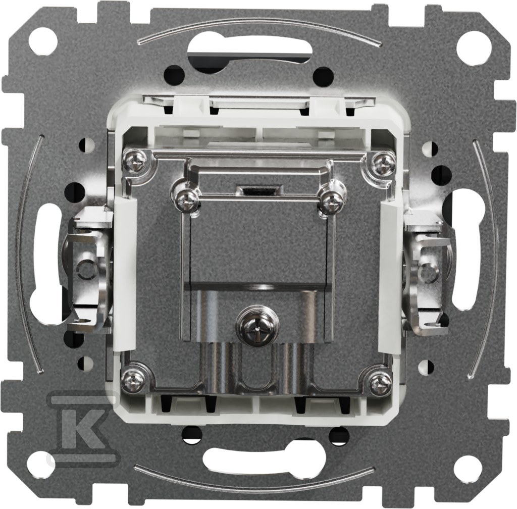 Socket R/TV pass-through (10dB), black - SDD114478R