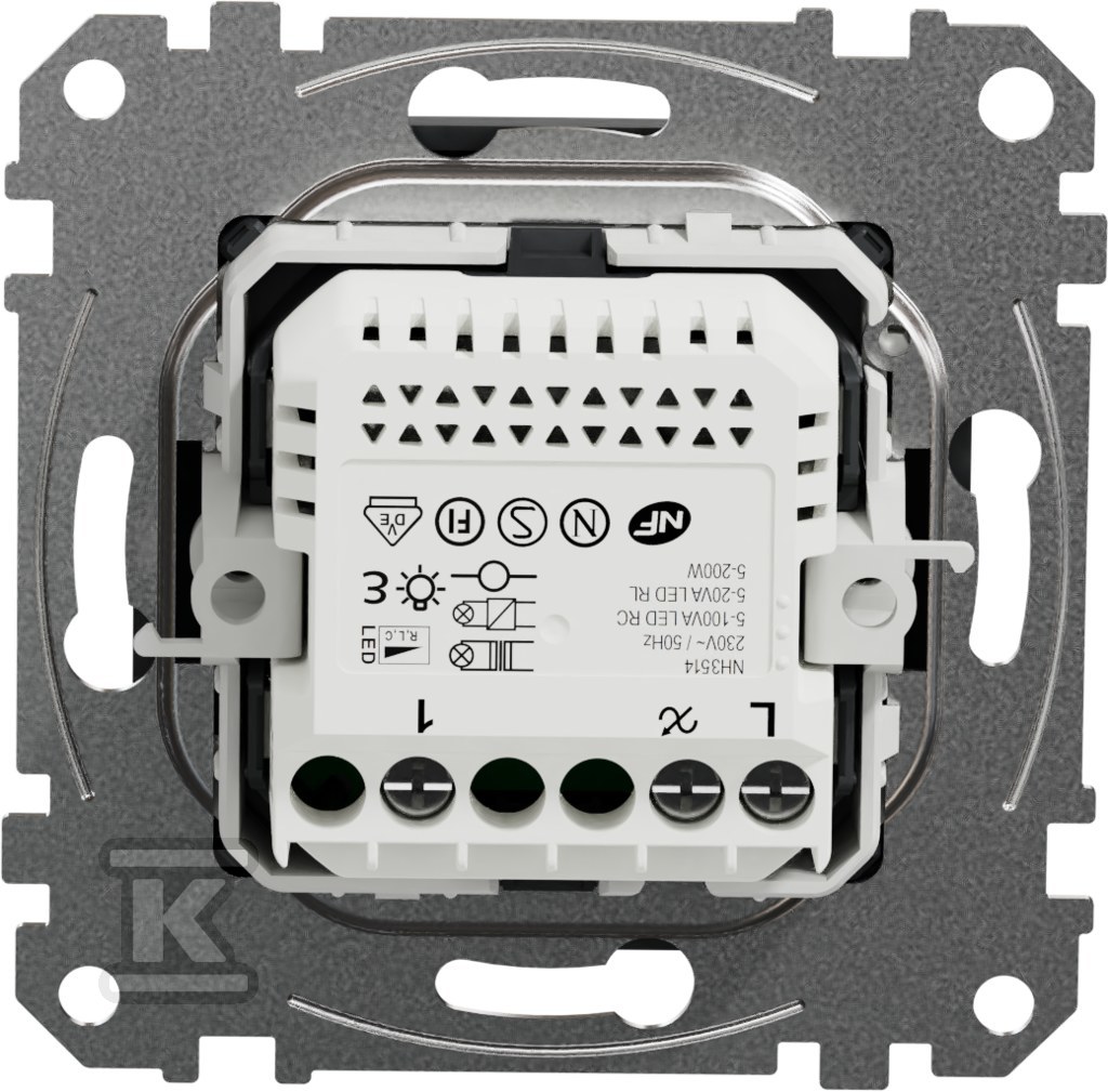 Ściemniacz LED obrotowy RC/RL, czarny - SDD114502