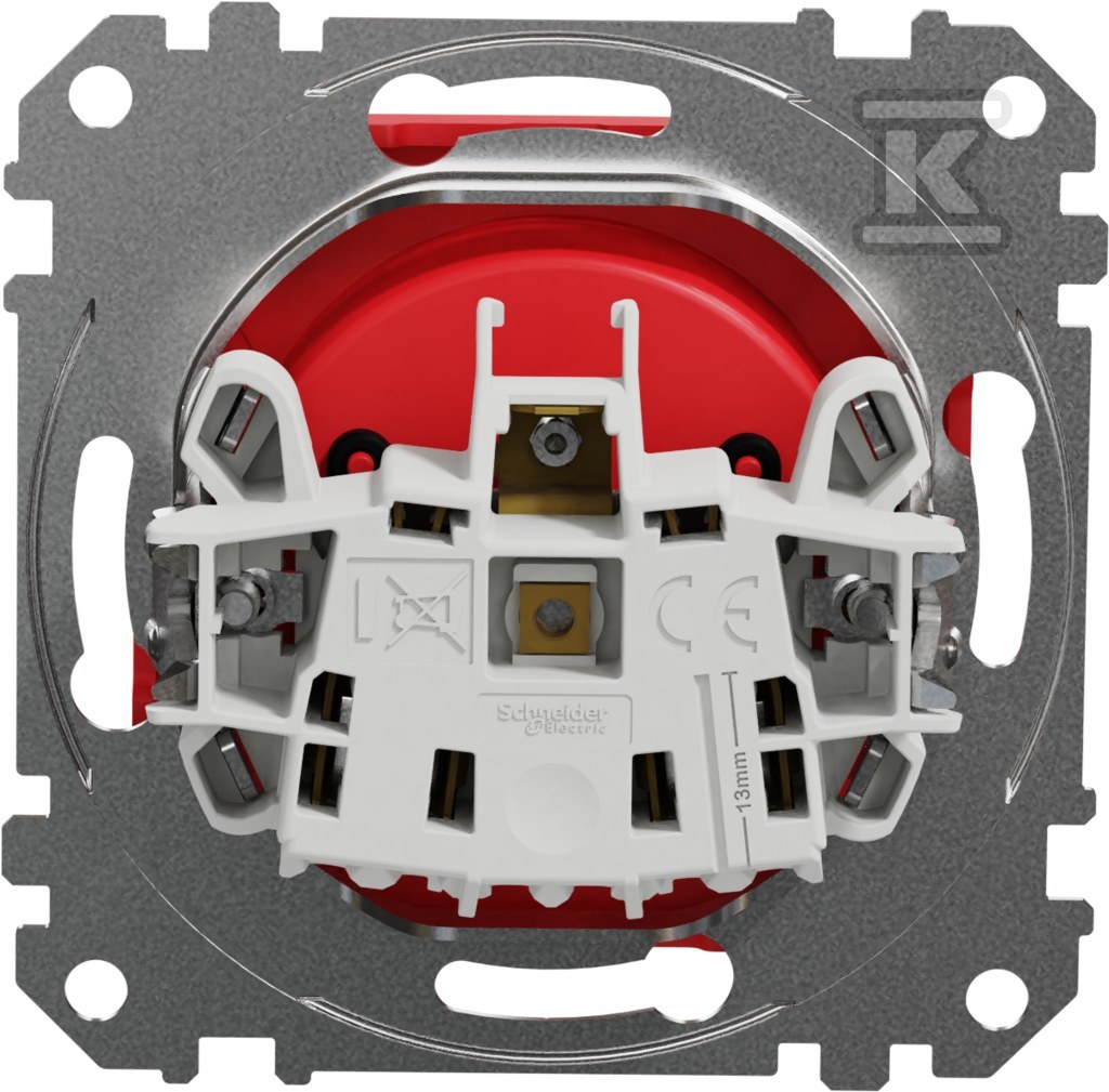 Single socket with ground, 2P+PE with - SDD115011