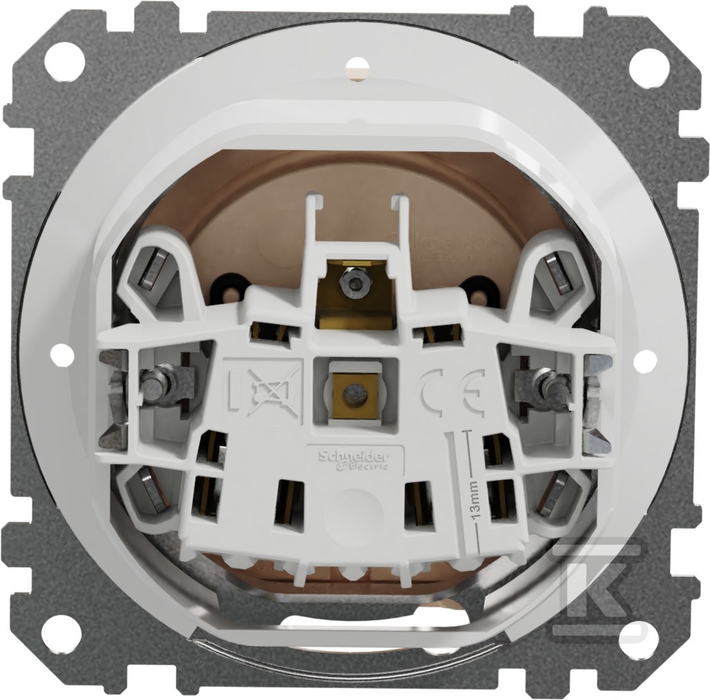 Single socket with ground, 2P+PE with - SDD212013