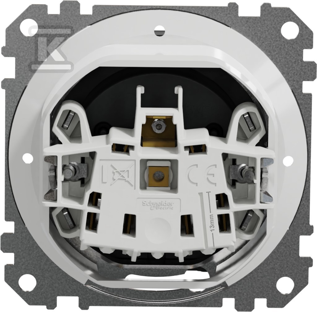 Single socket with ground, 2P+PE with - SDD214013