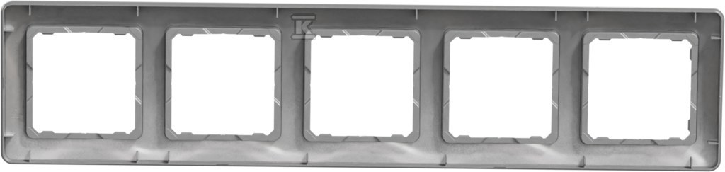 5-way frame, silver aluminum SEDNA - SDD313805