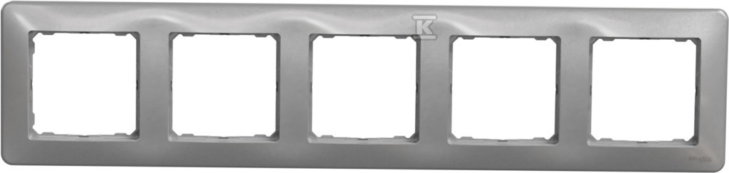 5-way frame, silver aluminum SEDNA - SDD313805