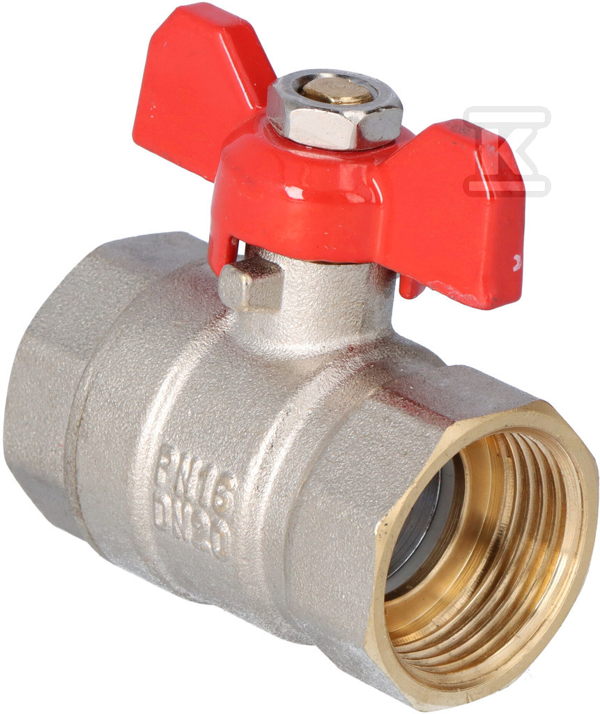 Standard nickel plated ball valve with - 1473820