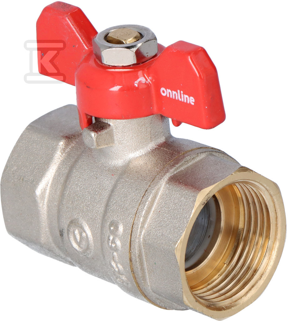 Standard nickel plated ball valve with - 1473820