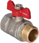 Standard nickel-plated ball valve with a gland, PN16, 3/4" PN16 with a butterfly, N-W version, 16 bar/120C